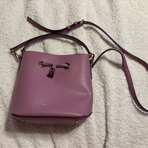 Kate Spade Purple Purse with gold accents